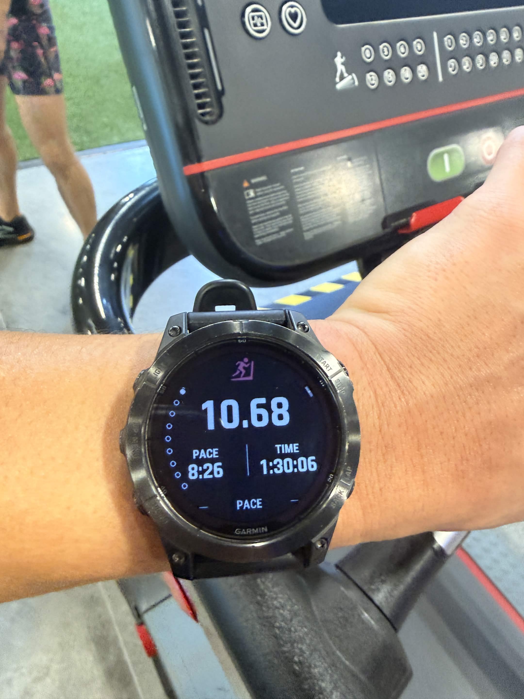 Garmin Fenix 7 Pro: 8:26 pace, 1:30:06, 10.68 miles